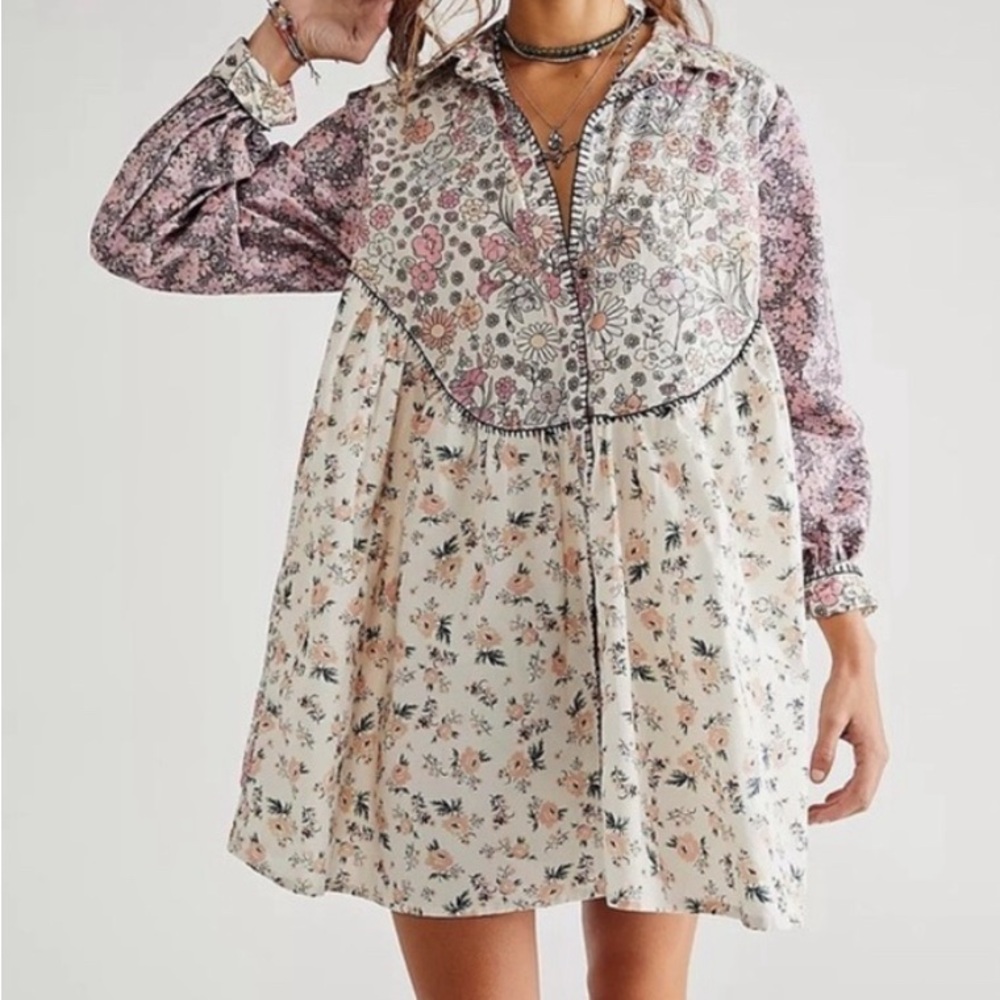 Free People Floral Print Women's Dress